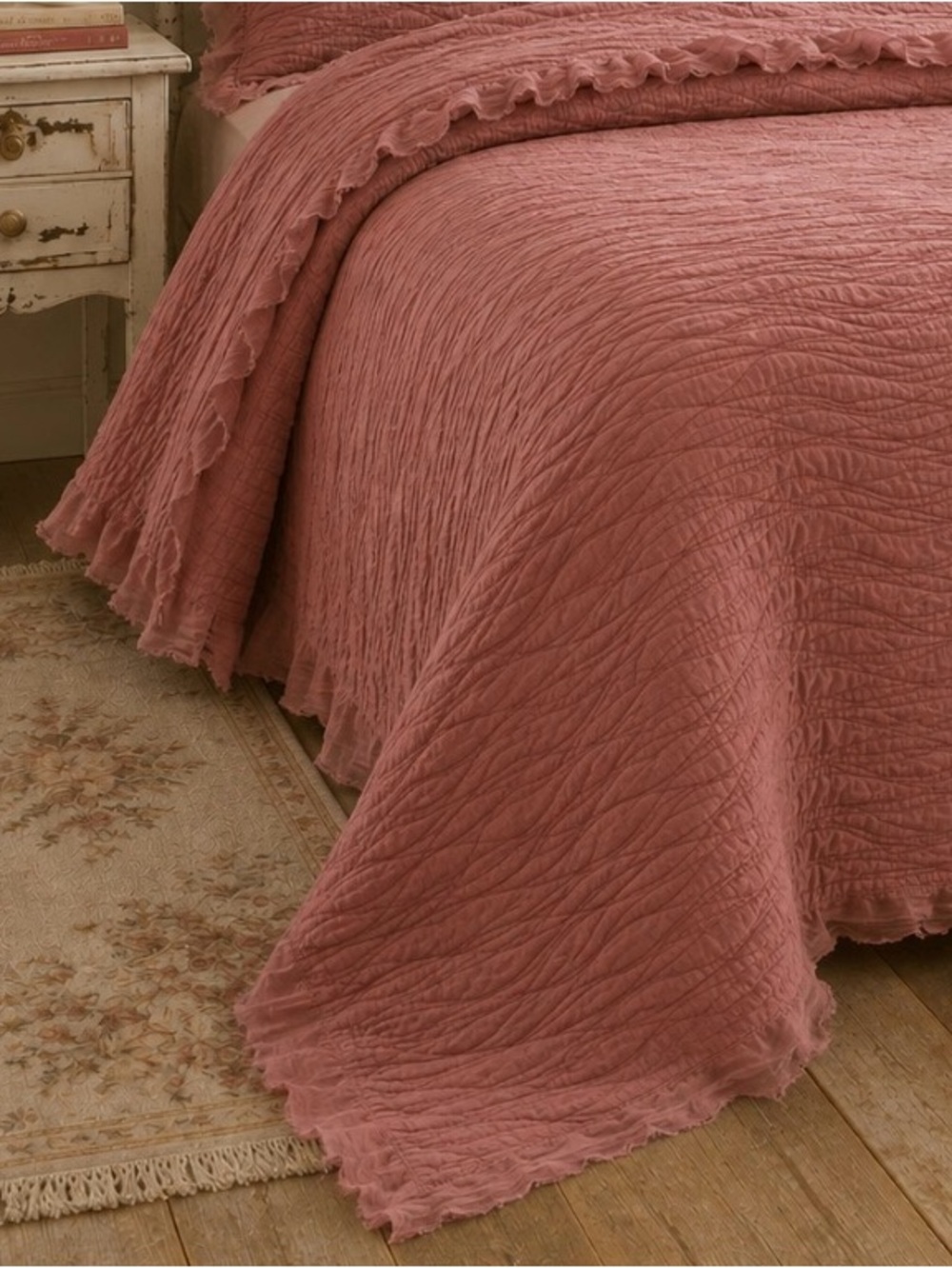 NWT UGG Australia Katella Soft Quilted Cotton Coverlet Queen 92x96 Dusty Rose